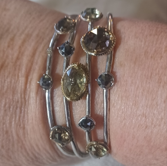 Tacori Midnight Sun Cuff Bracelet, SS & 18k - Picture 16 of 16